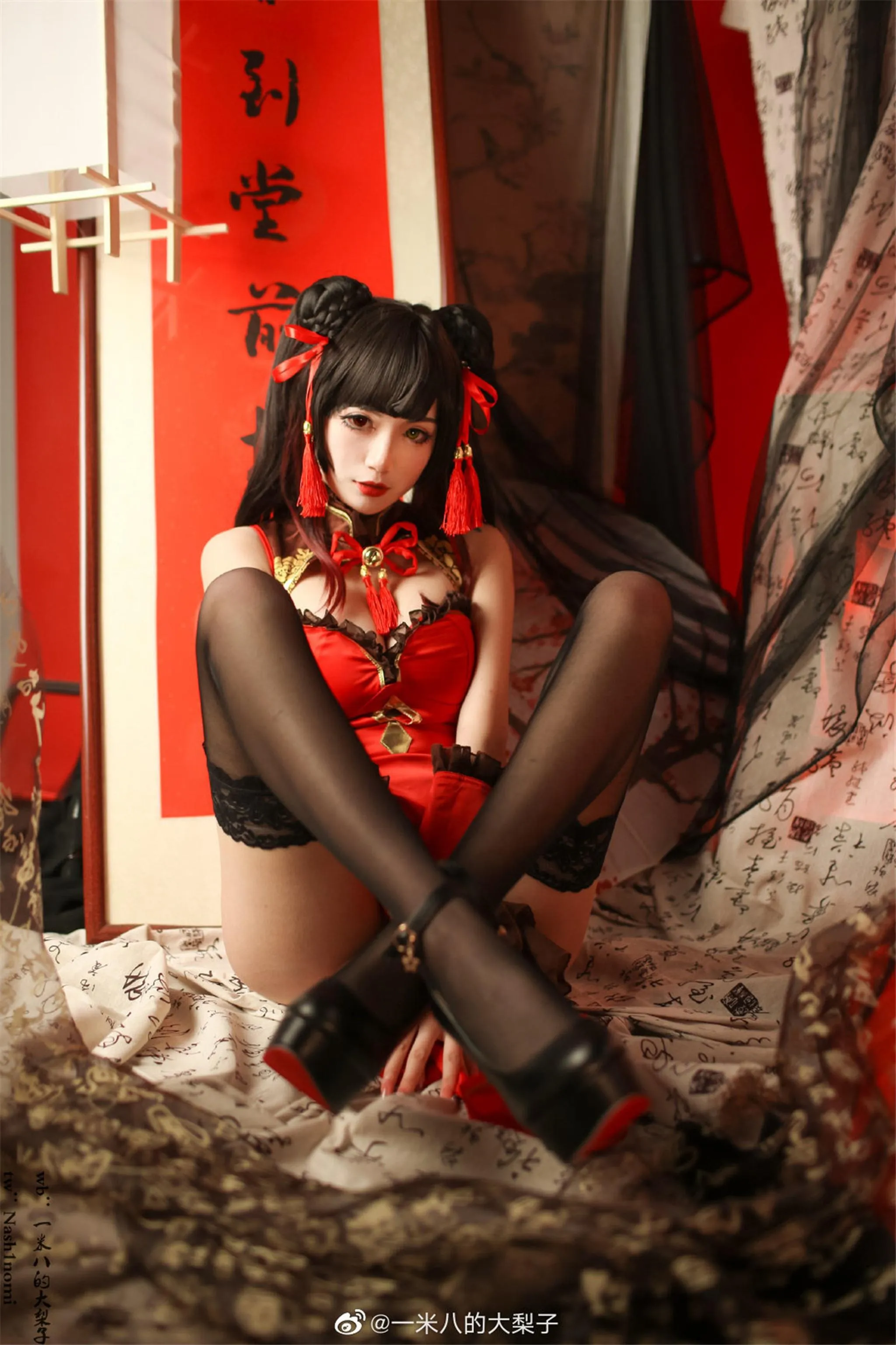 一米八的大梨子 – NO.007 时崎狂三新春旗袍 [22P]插图1